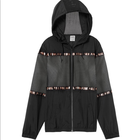 pink mesh windbreaker